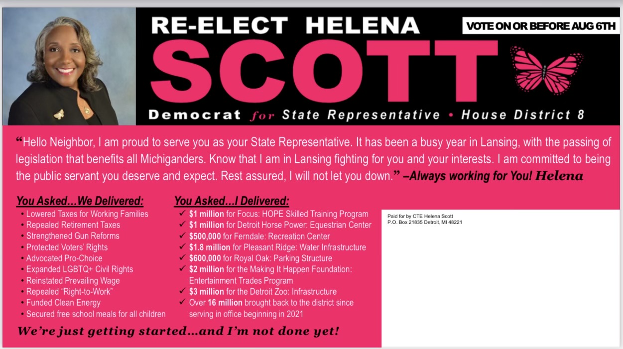 Helena Scott May 2024 Mailer - Back